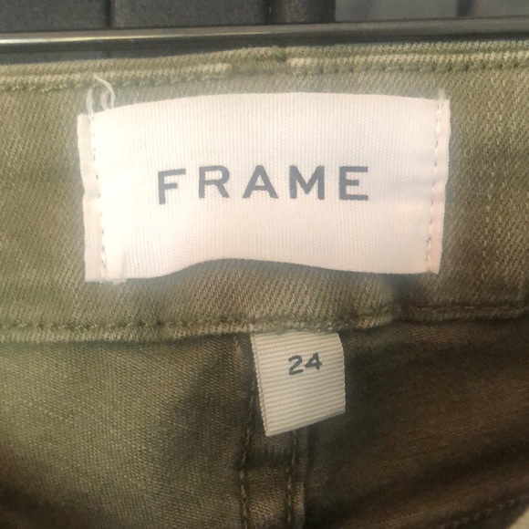 Frame Denim army green jeans. - Picture 2 of 3
